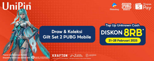 Koleksi Gilt Set 2 PUBG Mobile – Top Up Pakai Pakai ShopeePay Sekarang!
